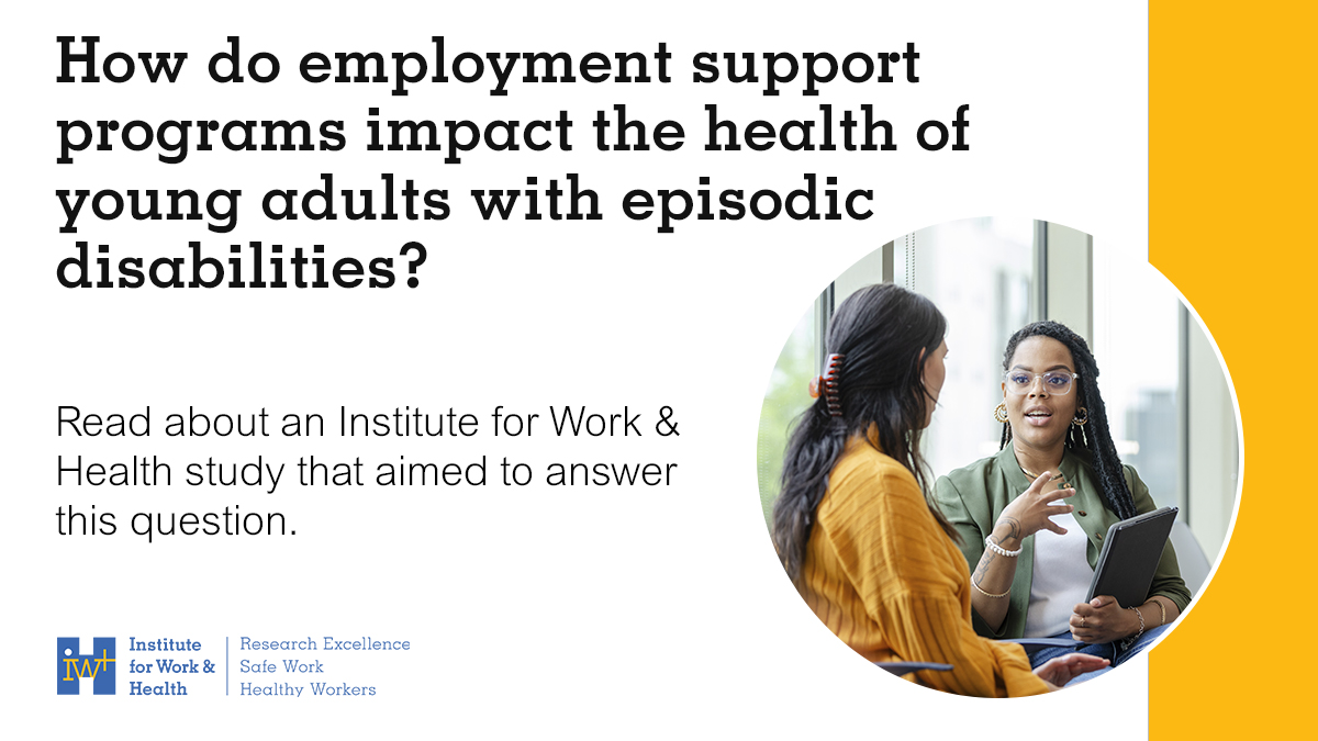graphic card for an employment support programs of young adults with episodic disabilities
