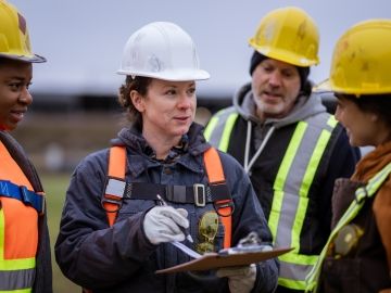 A group of construction workers