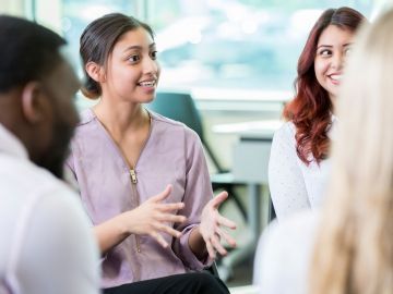 Female student taking part in workshop Thumbnail