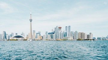 Toronto skyline, seen from the harbour