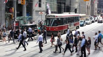 Downtown Toronto street scene