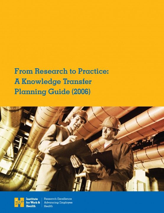 Cover of From Research to Practice: A Knowledge Transfer Planning Guide