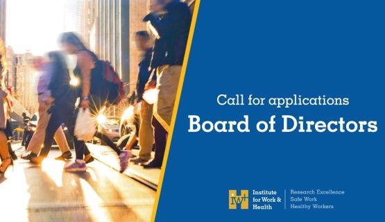 Text reads: "Call for applications, Board of Directors"