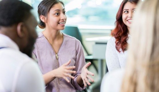 Female student taking part in workshop Thumbnail