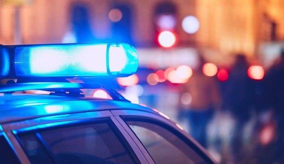 Police sirens at night